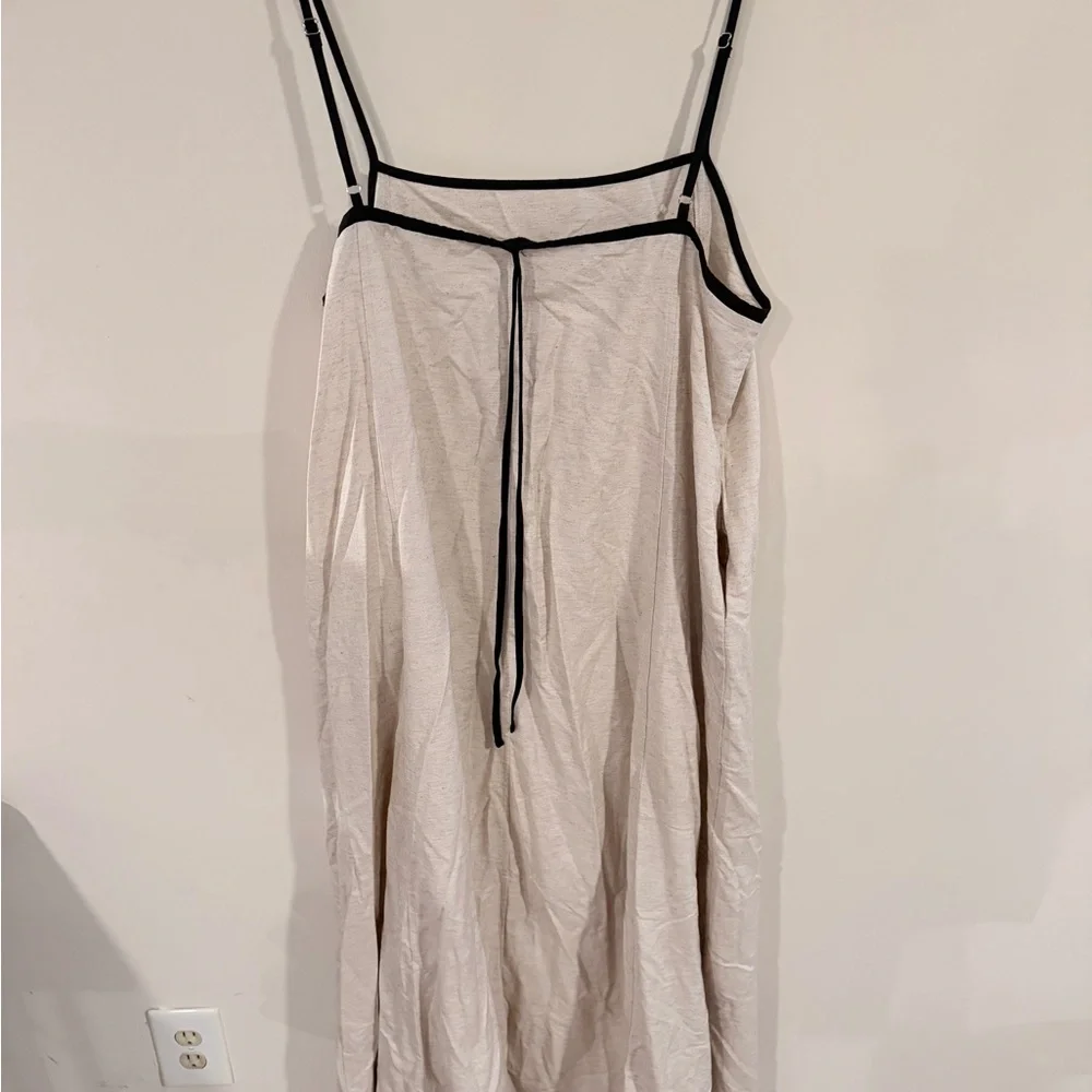 Viral Elegant Cream linen Maxi Dress - Picture 13 of 13